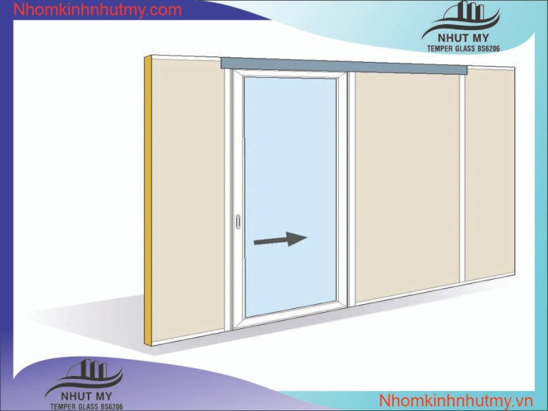 Cửa đi mở trượt 1 cánh